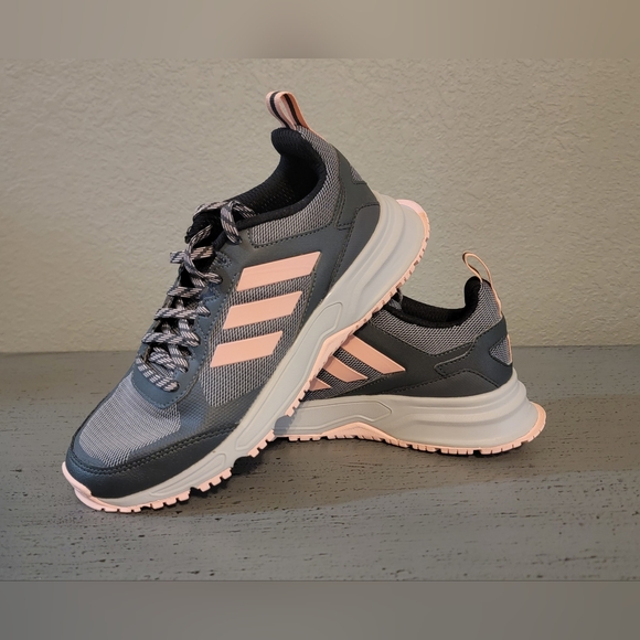 Adidas Rockadia Trail 3.0 (Grey Six/Glow Pink/Grey Two) Women's Running Shoes 7 - Picture 2 of 8